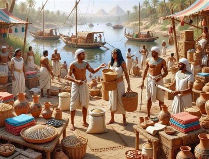 how did ancient egyptians trade