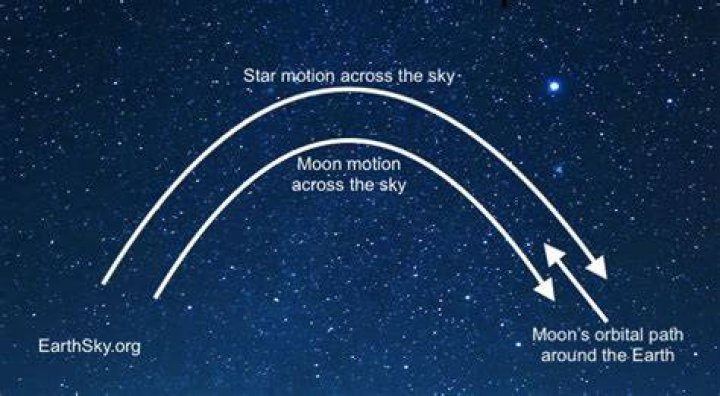how do star appear to move in the night sky