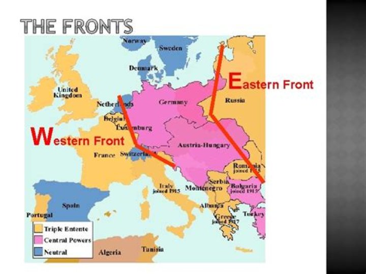how was war on the western and eastern fronts different