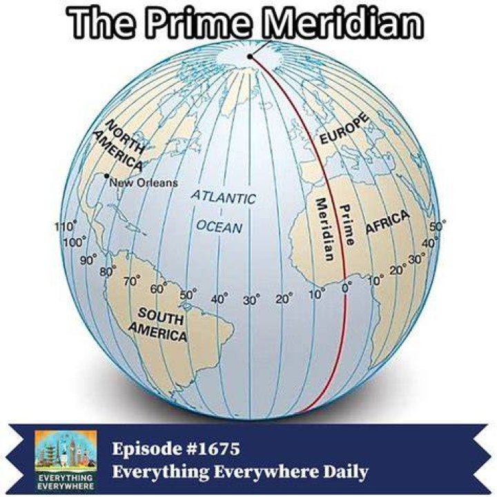 what are the ending points of the prime meridian
