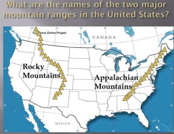 what are the two major mountain ranges in the united states