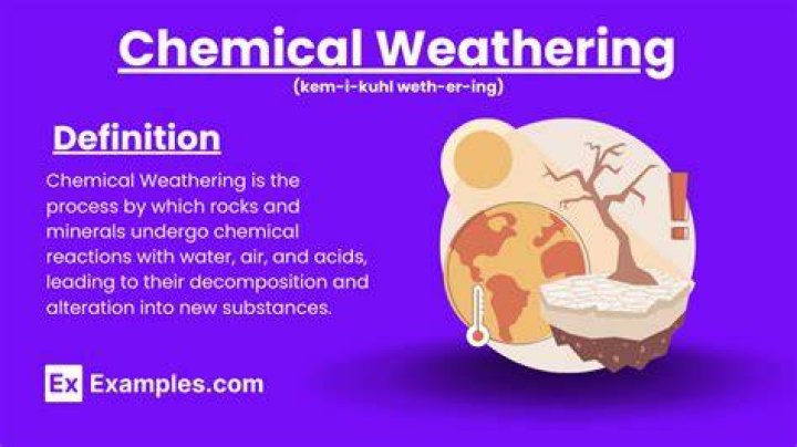 what is chemical weathering give an example