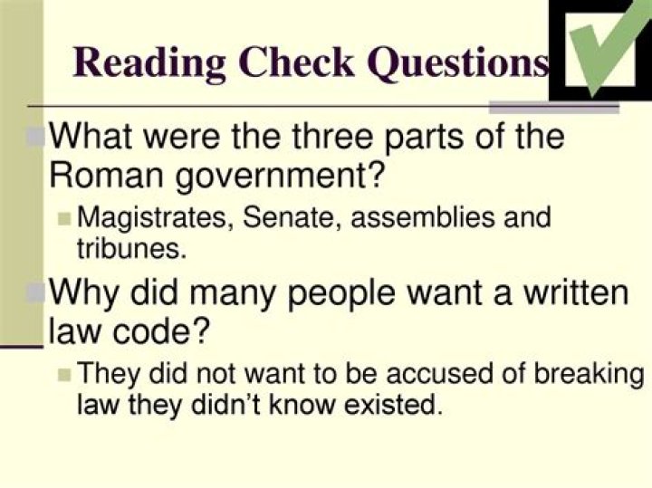 what were the three parts of the roman government