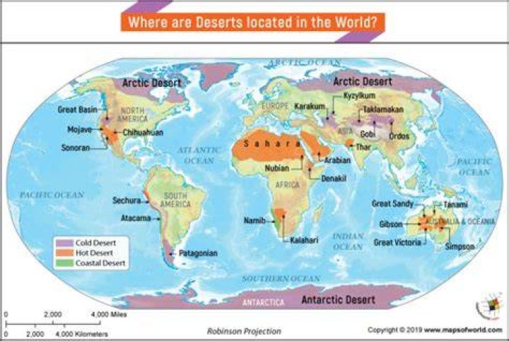 where can you find deserts